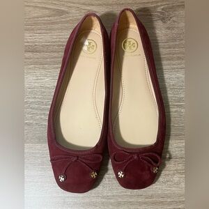 Tory Burch Laila Suede Driver Ballet Flat